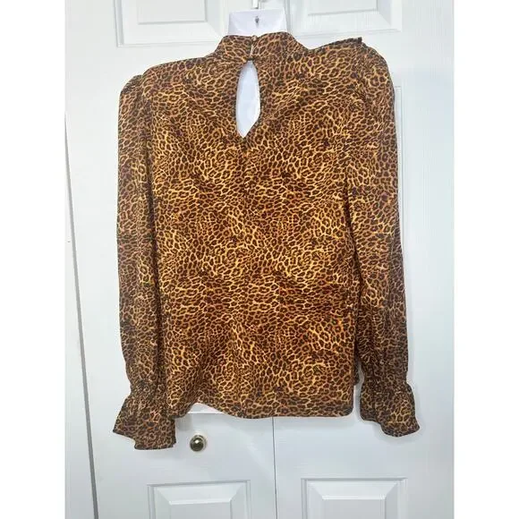 Women's Animal print‎ turtleneck long sleeve size L - Picture 2 of 7